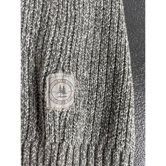 Vintage G.H. Bass & Co. Men's Gray Heather Knit Crew Neck Sweater Size S - Picture 3 of 10